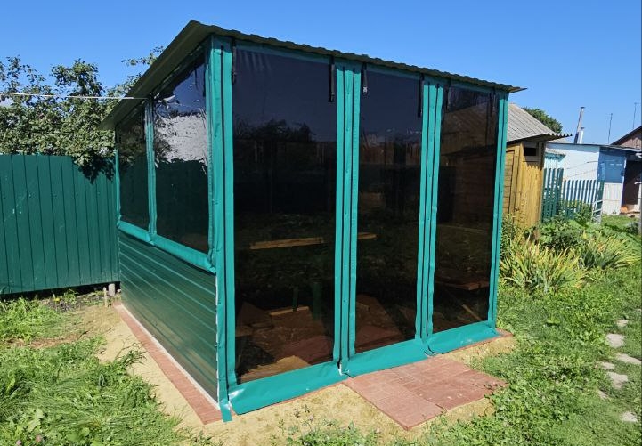 Мягкие двери для дачных построек Эконом